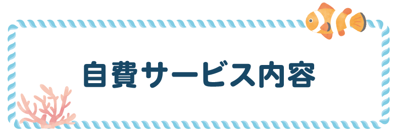 自費サービス内容